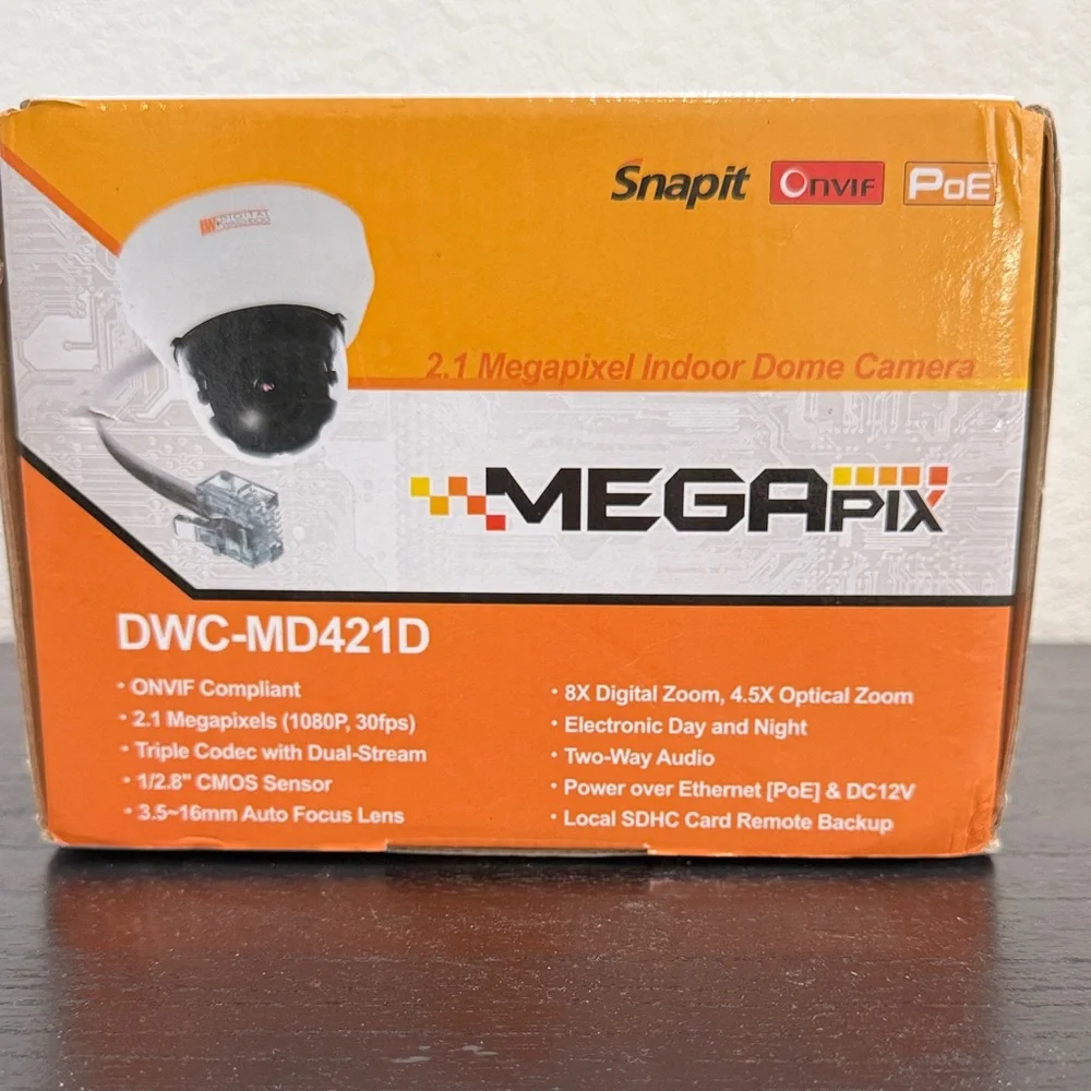 Snap MegaPix White Indoor Dome Camera